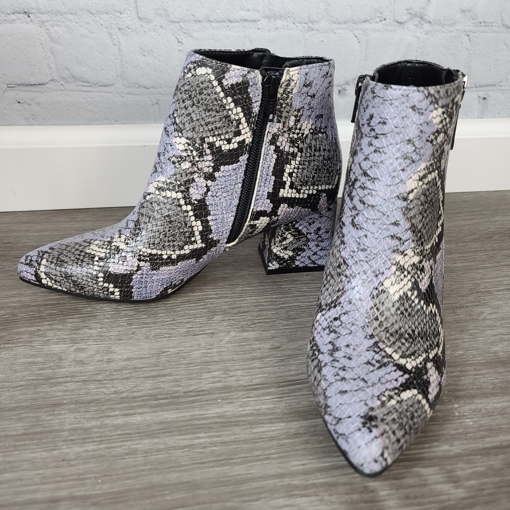 SIMPLY VERA VERA WANG Snake Print Ankle Boots